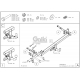 Фаркоп оцинкованный Galia шар A для Mercedes-Benz E-Class W211 2002-2009