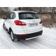 Защита заднего бампера овальная 75х42 мм ТСС для Chery Tiggo 5 2014-2021