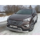 Защита передняя двойная 60-42 мм ТСС для Hyundai Santa Fe Grand 2014-2016