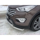 Защита передняя двойная 60-42 мм ТСС для Hyundai Santa Fe Grand 2014-2016