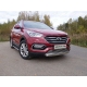 Накладка решётки радиатора 16 мм ТСС для Hyundai Santa Fe 2015-2018