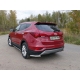 Защита задняя уголки 60 мм ТСС для Hyundai Santa Fe 2015-2018