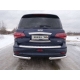 Защита заднего бампера уголки 76 мм ТСС для Infiniti QX80 2014-2018
