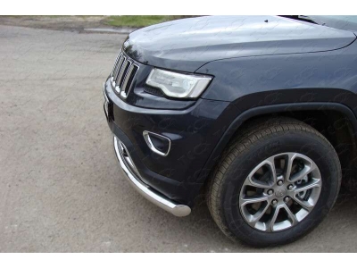 Защита переднего бампера 76 мм ТСС для Jeep Grand Cherokee 2013-2021