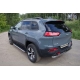 Защита заднего бампера 60 мм ТСС для Jeep Cherokee Trailhawk 2014-2021