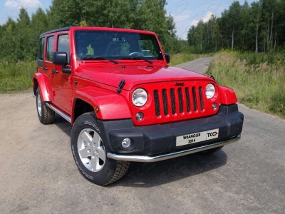 Защита переднего бампера 60 мм ТСС для Jeep Wrangler 3D 2010-2018