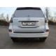 Защита заднего бампера овальная овальная 75-42 мм ТСС для Lexus GX460 2014-2019