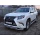 Защита передняя двойная 76-75 мм ТСС для Lexus GX460 2014-2019