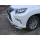 Защита передняя двойная 76-75 мм ТСС для Lexus GX460 2014-2019