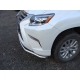 Защита переднего бампера 60 мм ТСС для Lexus GX460 2014-2019