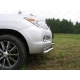 Защита передняя двойная 76-60 мм ТСС для Lexus LX-570 2007-2012