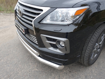 Накладка решётки радиатора 16 мм ТСС для Lexus LX-570 Sport 2014-2021