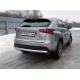 Защита заднего бампера овальная 75х42 мм ТСС для Lexus NX-200t 2014-2017