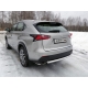 Защита заднего бампера 60 мм ТСС для Lexus NX-200t 2014-2017