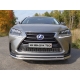 Защита передняя двойная 60-42 мм ТСС для Lexus NX-300h 2014-2017