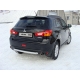 Защита заднего бампера центральная 60 мм ТСС для Mitsubishi ASX 2013-2016