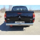 Защита заднего бампера центральная 120х60 мм ТСС для Mitsubishi L200 2014-2015