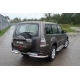 Защита заднего бампера уголки 76 мм ТСС для Mitsubishi Pajero 4 2011-2014