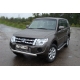 Защита передняя овальная 75х42 мм ТСС для Mitsubishi Pajero 4 2011-2014