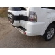 Защита заднего бампера овальная 75х42 мм ТСС для Mitsubishi Pajero 4 2014-2021