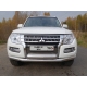 Защита передняя двойная 76/75 мм ТСС для Mitsubishi Pajero 4 2014-2021