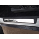 Накладки на пороги шлифованный лист ТСС для Mitsubishi Pajero 4 2014-2021