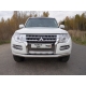 Защита переднего бампера 76 мм ТСС для Mitsubishi Pajero 4 2014-2021