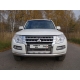 Накладка решётки радиатора 16 мм ТСС для Mitsubishi Pajero 4 2014-2021