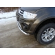 Защита переднего бампера 76 мм ТСС для Mitsubishi Pajero Sport 2013-2016