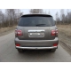Защита заднего бампера овальная 75х42 мм ТСС для Nissan Patrol 2014-2021