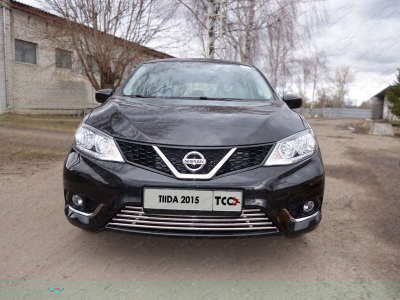 Рамка номерного знака Nissan Tiida (комплект) ТСС для Любые