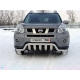 Защита передняя двойная 60-75 мм ТСС для Nissan X-Trail 2011-2015