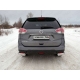 Защита задняя овальные уголки 75х42 мм ТСС для Nissan X-Trail 2015-2018