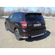 Защита заднего бампера овальная 75х42 мм ТСС для Subaru Forester SJ 2013-2016