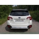 Защита заднего бампера 60 мм ТСС для Subaru Outback 2015-2021