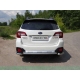 Защита заднего бампера 60 мм ТСС для Subaru Outback 2015-2021
