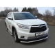 Защита переднего бампера 60 мм ТСС для Toyota Highlander 2014-2016