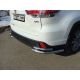 Защита задняя двойные уголки 60-42 мм ТСС для Toyota Highlander 2014-2016