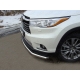 Защита переднего бампера 60 мм ТСС для Toyota Highlander 2014-2016