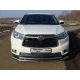 Защита передняя двойная 60-42 мм ТСС для Toyota Highlander 2014-2016