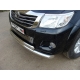 Защита передняя двойная 76-75 мм ТСС для Toyota Hilux 2011-2015