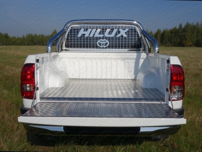 Защита кузова пикапа и заднего стекла 76 мм ТСС для Toyota Hilux 2015-2021
