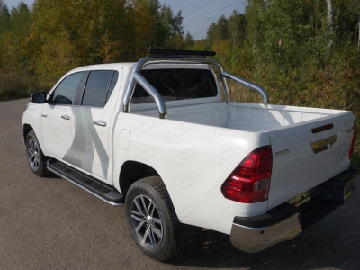 Защита кузова пикапа с фарой 76 мм ТСС для Toyota Hilux 2015-2021