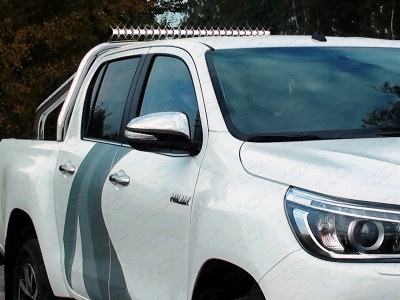 Защита кузова пикапа с фарой 76 мм ТСС для Toyota Hilux 2015-2021