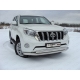 Защита передняя двойная 76-75 мм ТСС для Toyota Land Cruiser 150 2009-2017