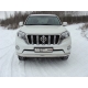 Защита передняя овальная 75х42 мм ТСС для Toyota Land Cruiser 150 2013-2017