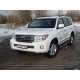 Защита передняя овальная длинная 75х42 мм ТСС для Toyota Land Cruiser 200 2012-2015