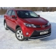 Защита переднего бампера 60 мм ТСС для Toyota RAV4 2013-2015