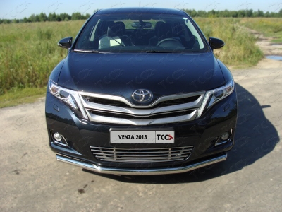 Защита переднего бампера 60 мм ТСС для Toyota Venza 2012-2017