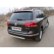 Защита заднего бампера 60 мм ТСС для Volkswagen Touareg 2014-2017